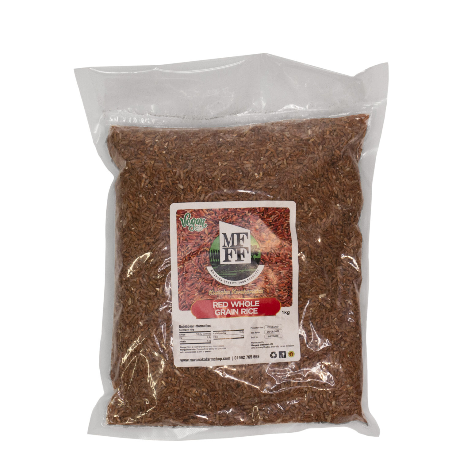 Mwanaka Quality Red Rice 1kg - Mwanaka Fresh Farm Foods and Butchery